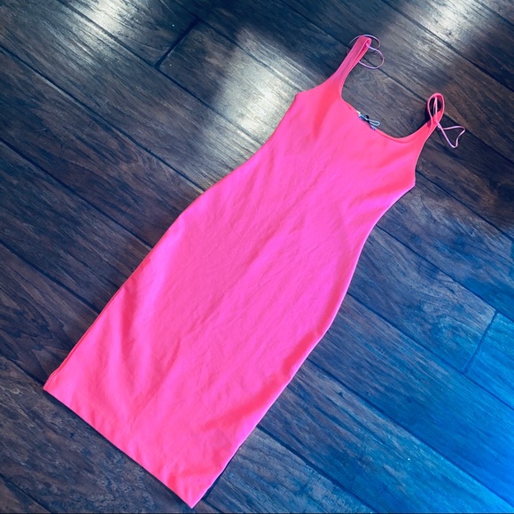 Zara | Dresses | New Zara Neon Barbie Hot Pink Bodycon Midi Dress S |  Poshmark